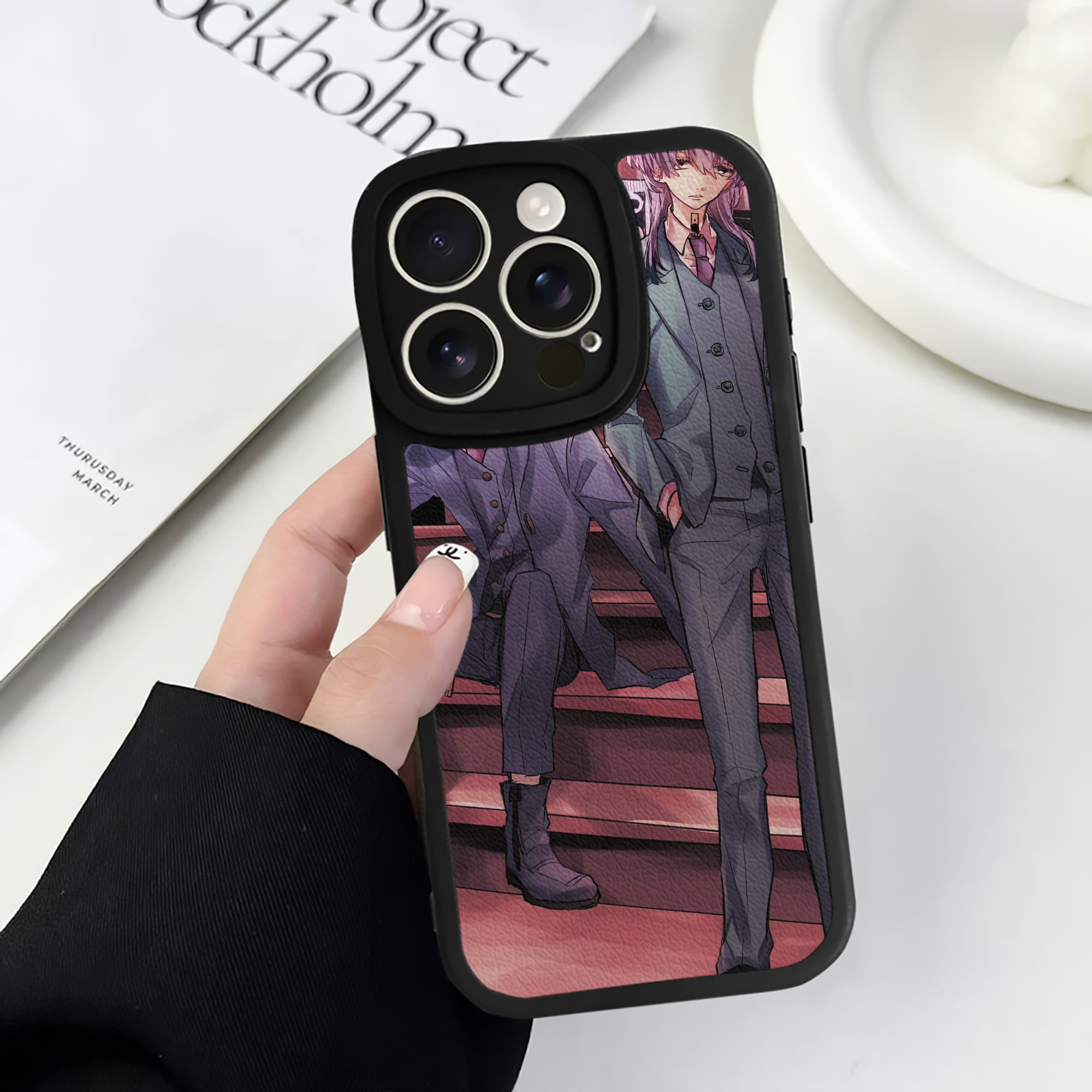 （画像用） 東京リベンジャーズ Tokyo Revengers 【iPhone 16シリーズ対応】シリコンスマホケース（レザー調） 材質：シリコン